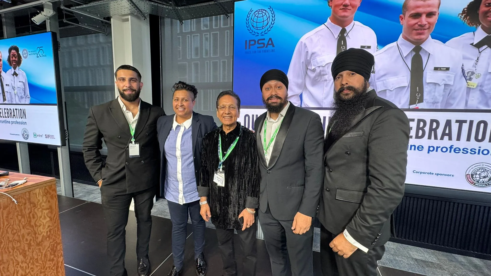 Imperial Drummers performing dhol at Meta corporate event in London with Bhangra legend Channi Singh